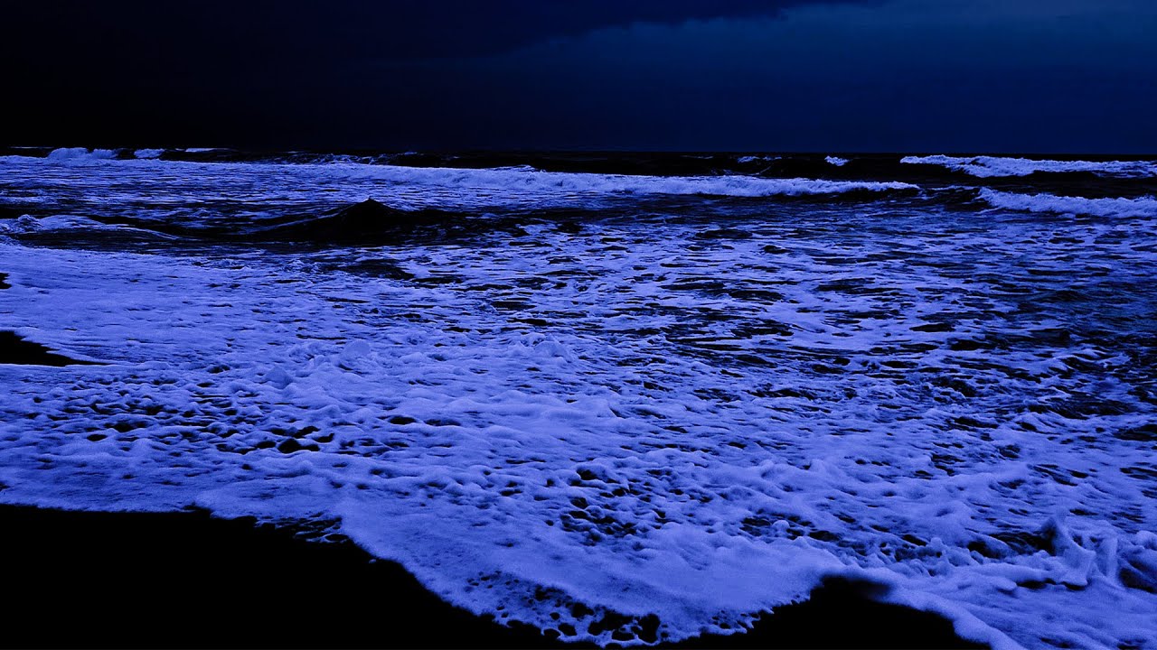 Deep Sleep 10 Hours – Ocean Waves as the Night Slowly Falls, Calm & Peaceful Sleep