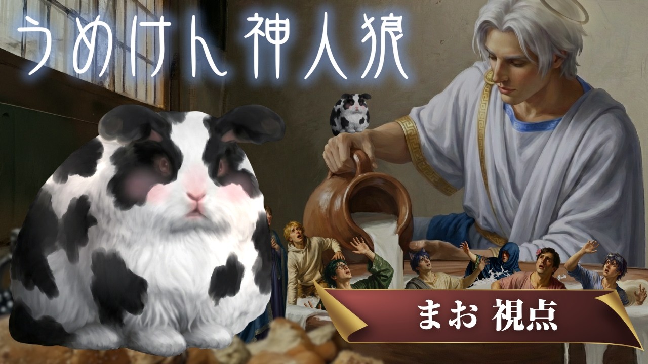 うめけんが神になって全責任をもつ人狼（まお視点）