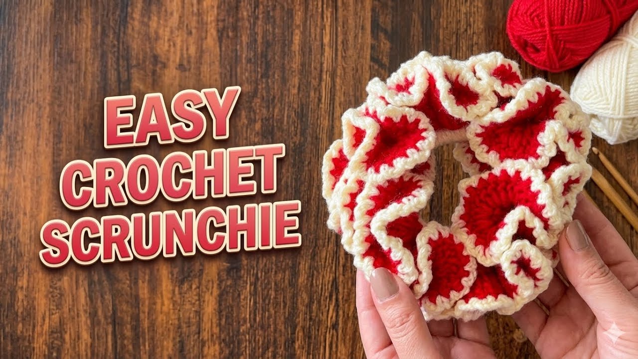 How to Crochet scrunchie #crochetsucrunchie #crochet  