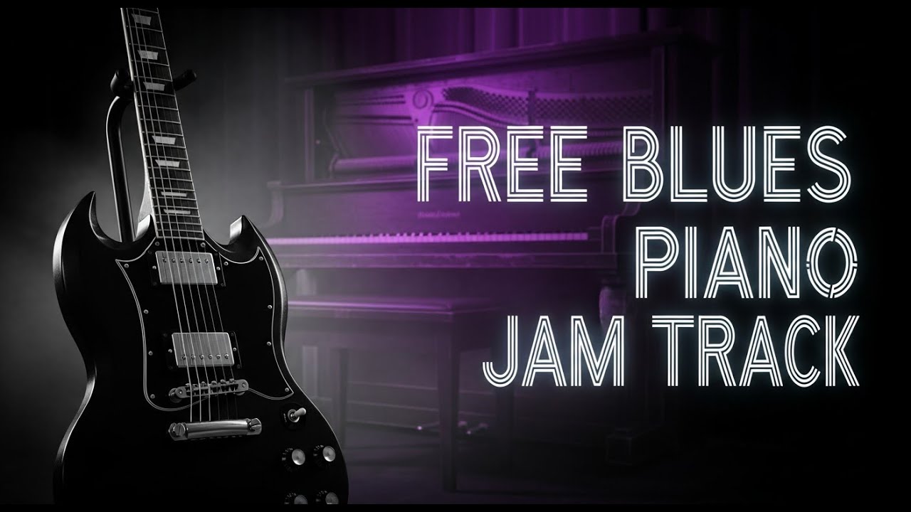 This Backing Track Will Help You Play Easy Guitar Licks - Jam With This Piano Backing Track