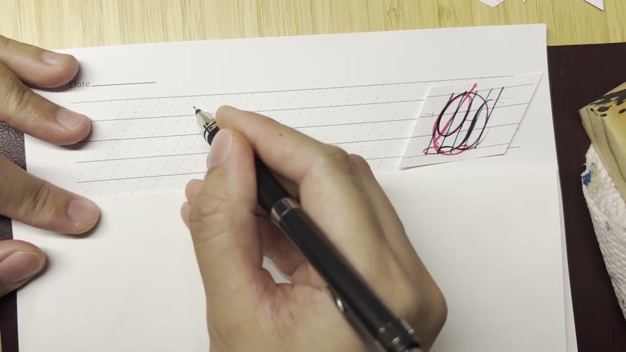 How to Write the Capital Letter D in Engrosser's Script