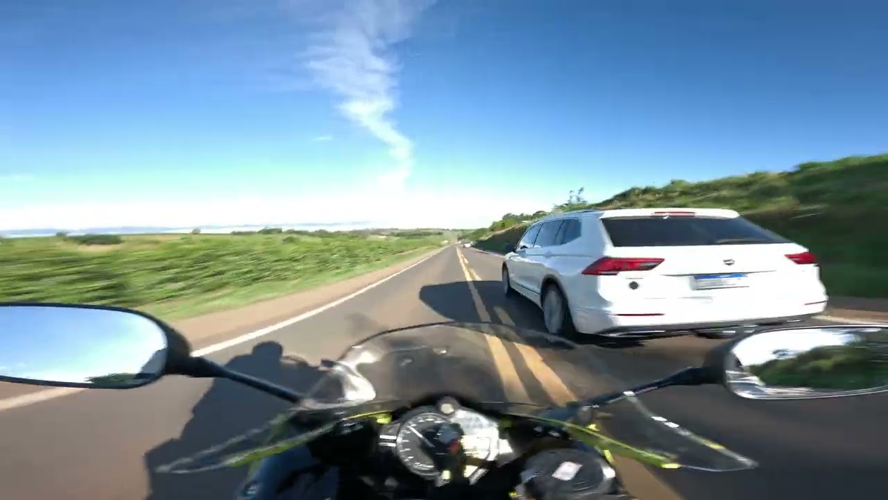 R1 Teste da câmera no México com IA e encontro na estrada a 09 e uma 600r ninja- Parte 1