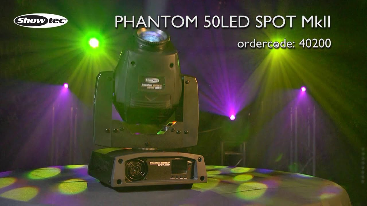 Showtec Phantom 50 LED Spot MKII. Ordercode: 40200.