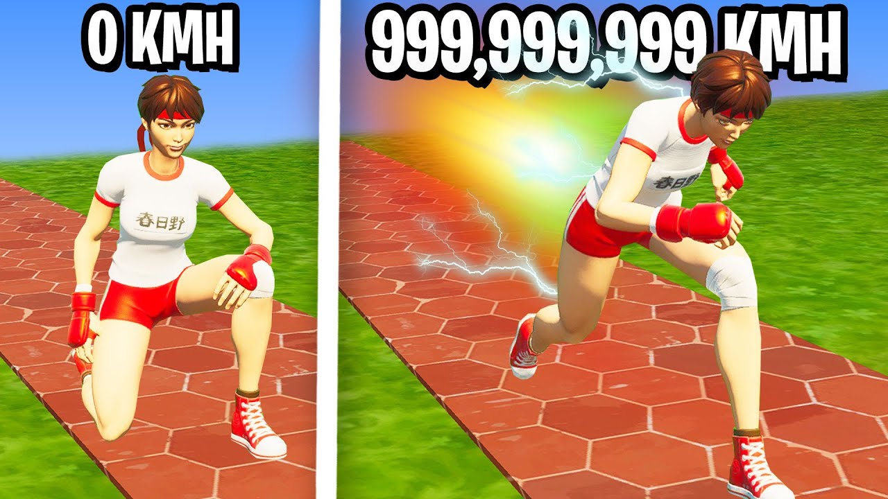 ich laufe 999kmh in Fortnite Speed Simulator