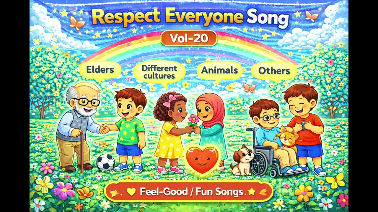 Respect Everyone Song for Kids 🌈🤝