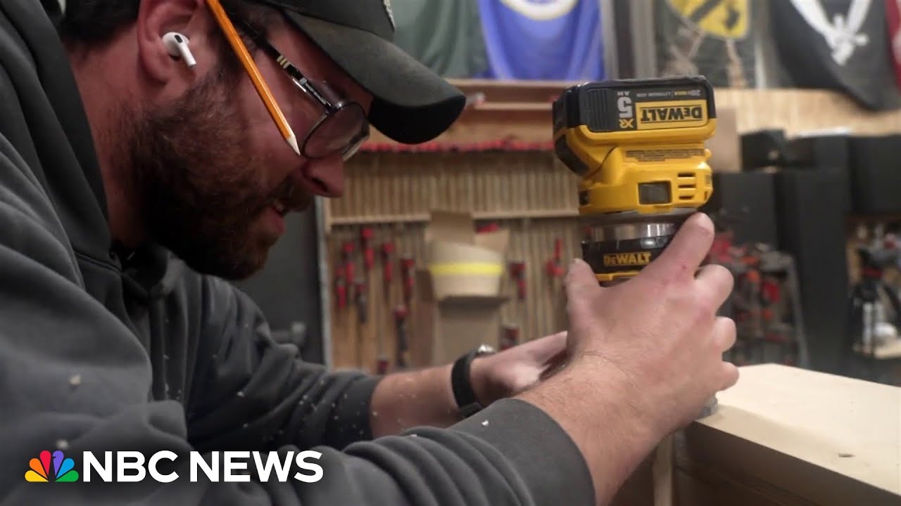 Good News: Former NFL player pivots to woodworking, builds audience of millions