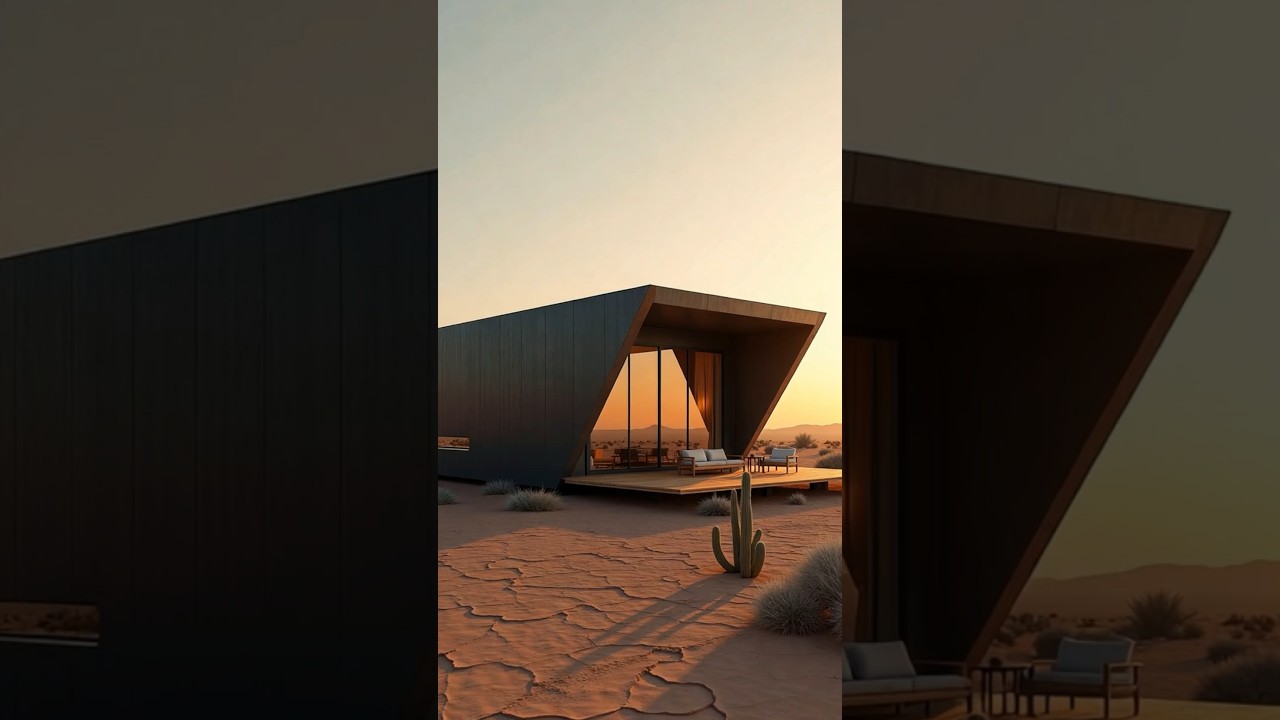 Living in a Sci-Fi Desert Cabin! 🏜⚡️ | Ultra-Modern Off-Grid Home Tour
