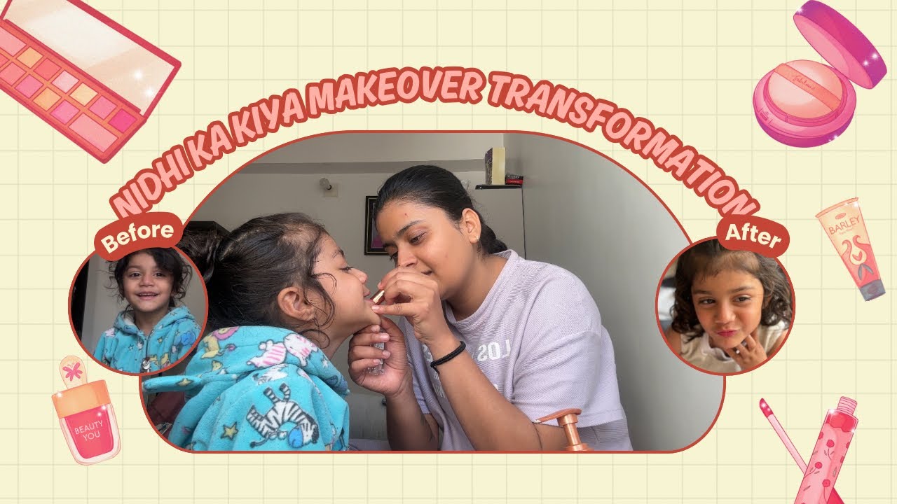 Nidhi ka kiya makeover 😨Nidhi kya se kya bn gai😳👰🏻‍♀️ || Gungun Jain Vlogs || 🥰⭐️🧸