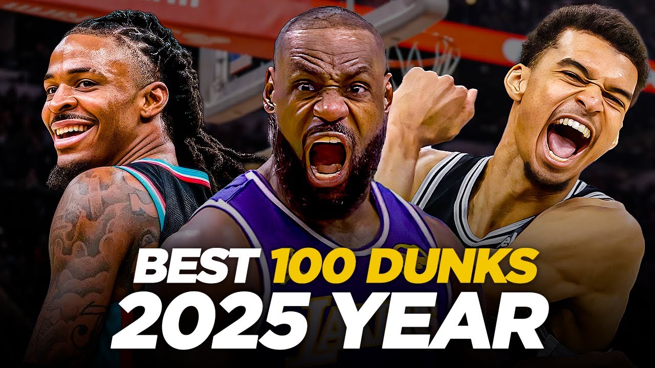 NBA's VERY BEST 100 Dunks of the 2025 Calendar Year! 😱