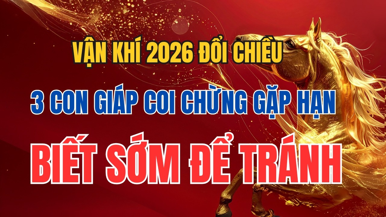 Vận khí 2026 đổi chiều: 3 Con Giáp Coi Chừng gặp Hạn - Biết sớm để tránh #phongthuy #tuvi2026