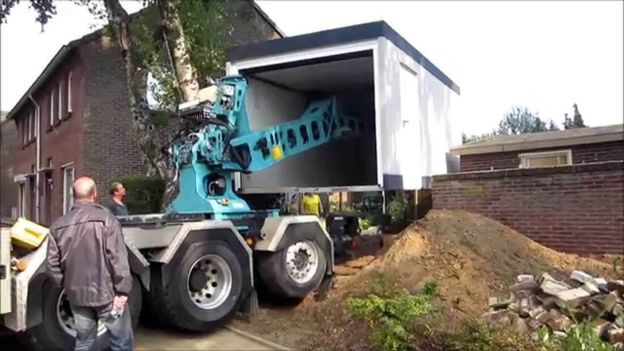 De plaatsing van onze Juwel prefab garage