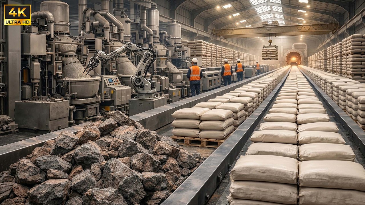 Inside the World&rsquo;s Largest Cement Plants: The High-Volume Production Process (Full Process)