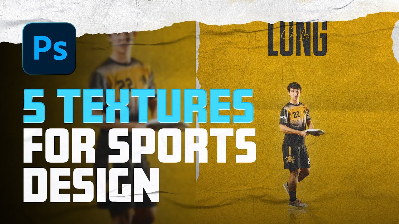 5 Textures For Sports Design | Photoshop Tutorial