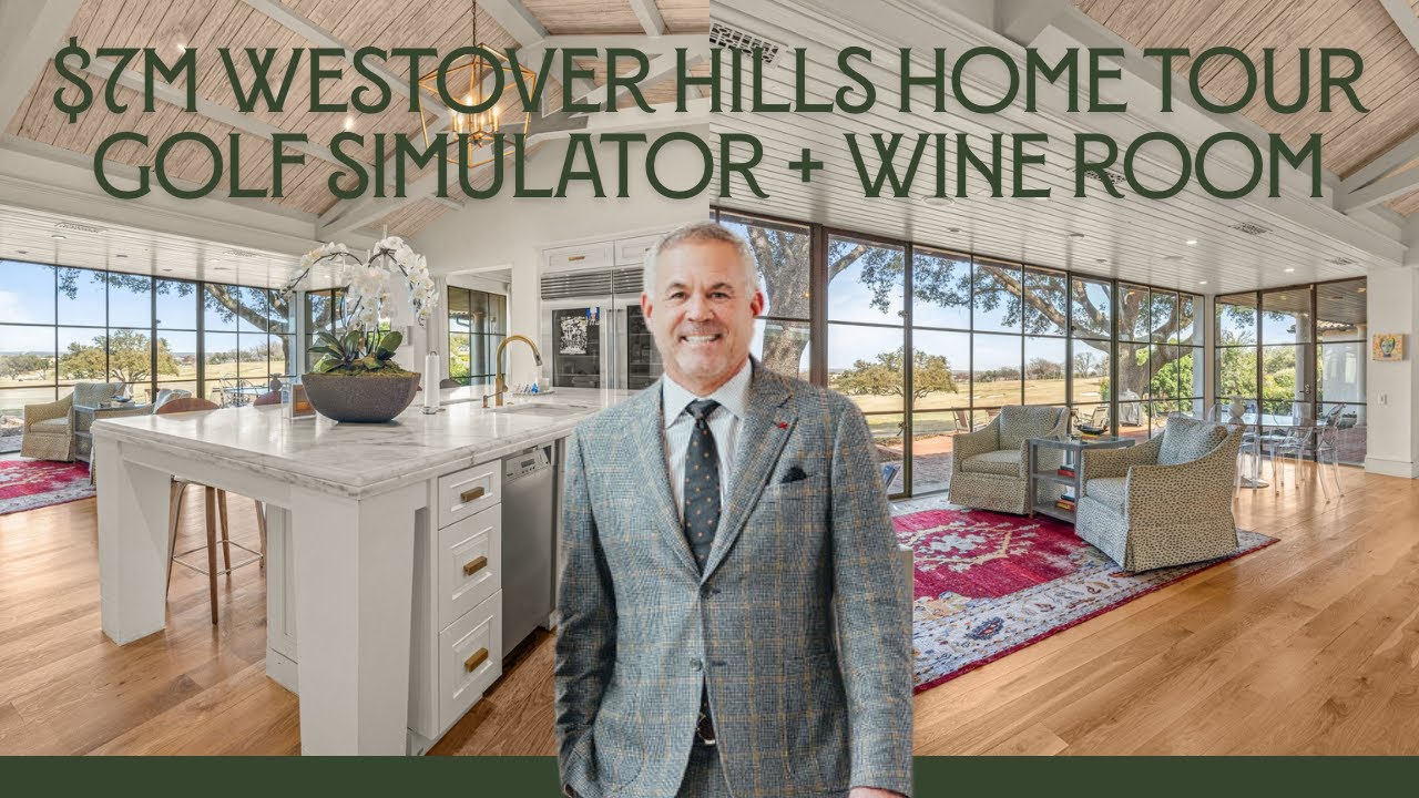 Inside an $7M Westover Hills Golf Course Estate w/ Golf Simulator & Wine Room | 6308 Indian Creek Dr