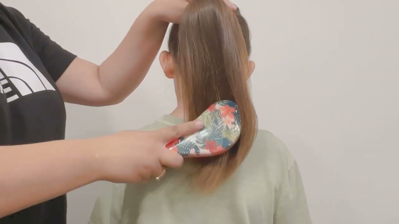 Ponytail Hair Brushing in ASMR Style