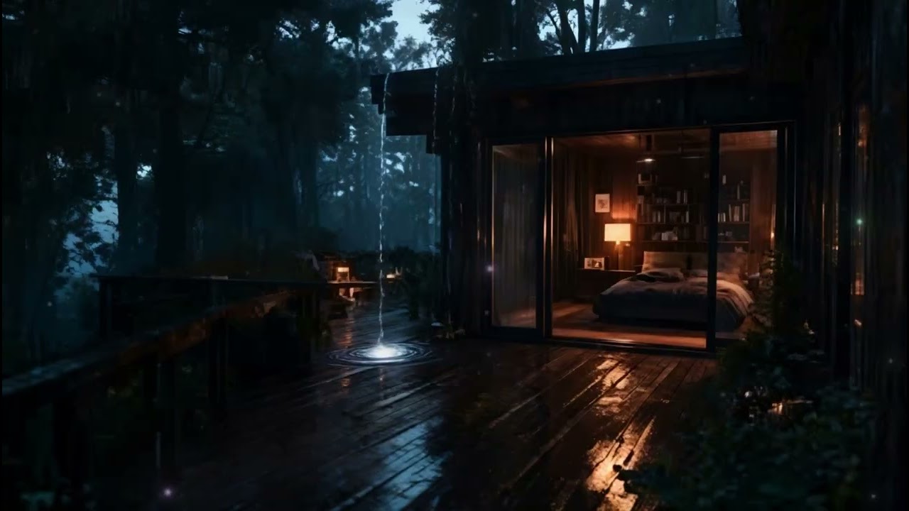 “Rainfall & Warm Windows | The Perfect Cabin Escape”