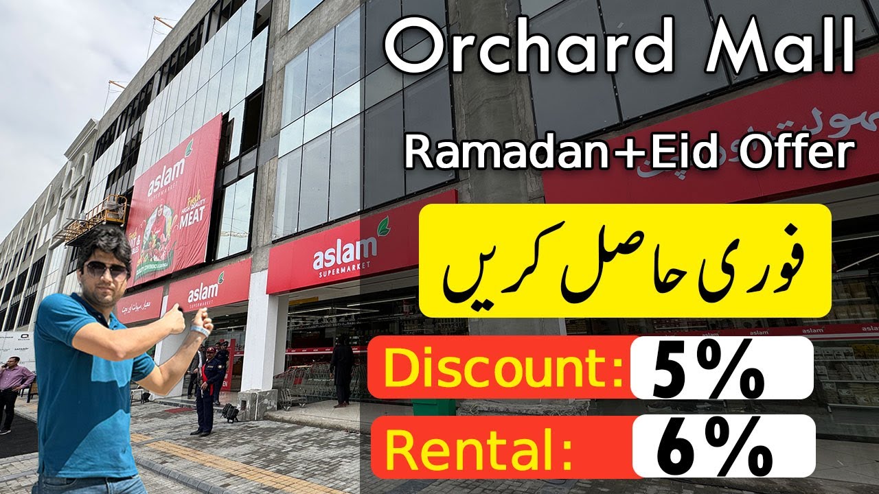 Orchard Mall | Ready Shops & Apartments On Installment With 5% Discount | Bahria Orchard Lahore