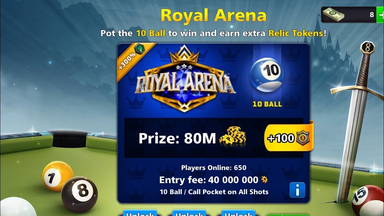 ROYAL ARENA 😱 8 BALL POOL