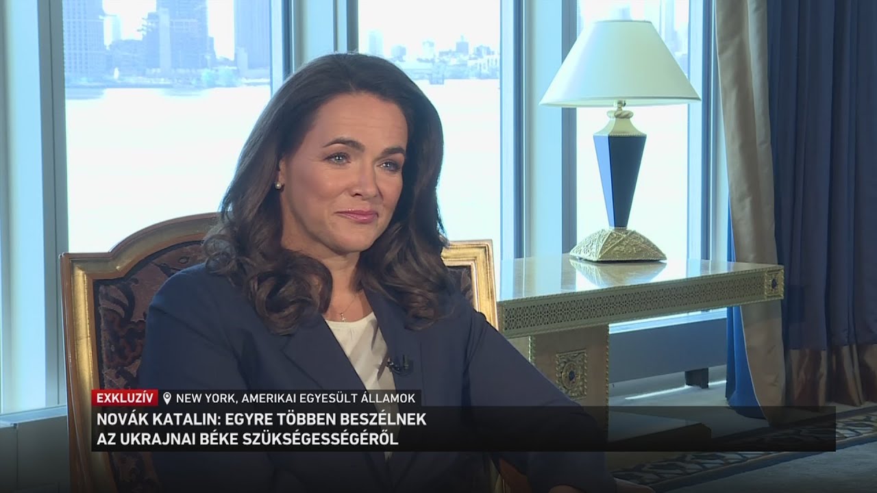 Novák Katalin: egyre többen beszélnek az ukrajnai béke szükségességéről