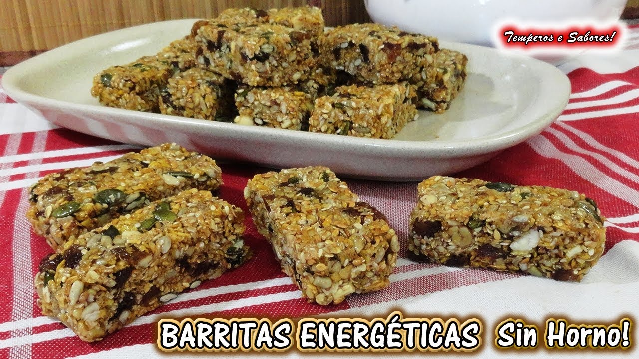 BARRITAS ENERGÉTICAS Multi Cereales y sin Horno, Saludables y fáciles de hacer