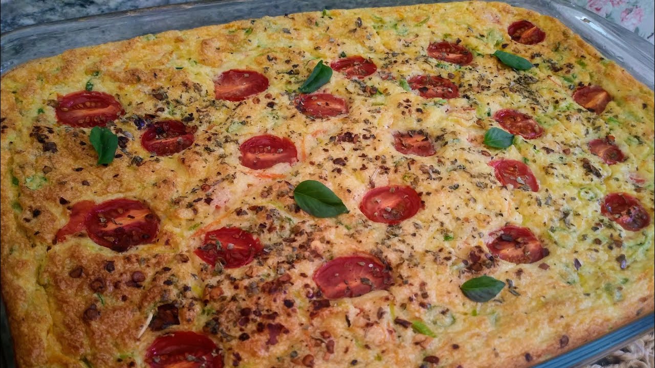 TORTA DE LEGUMES SEM FARINHA LEVE E GOSTOSA COMO UM SUFLÊ