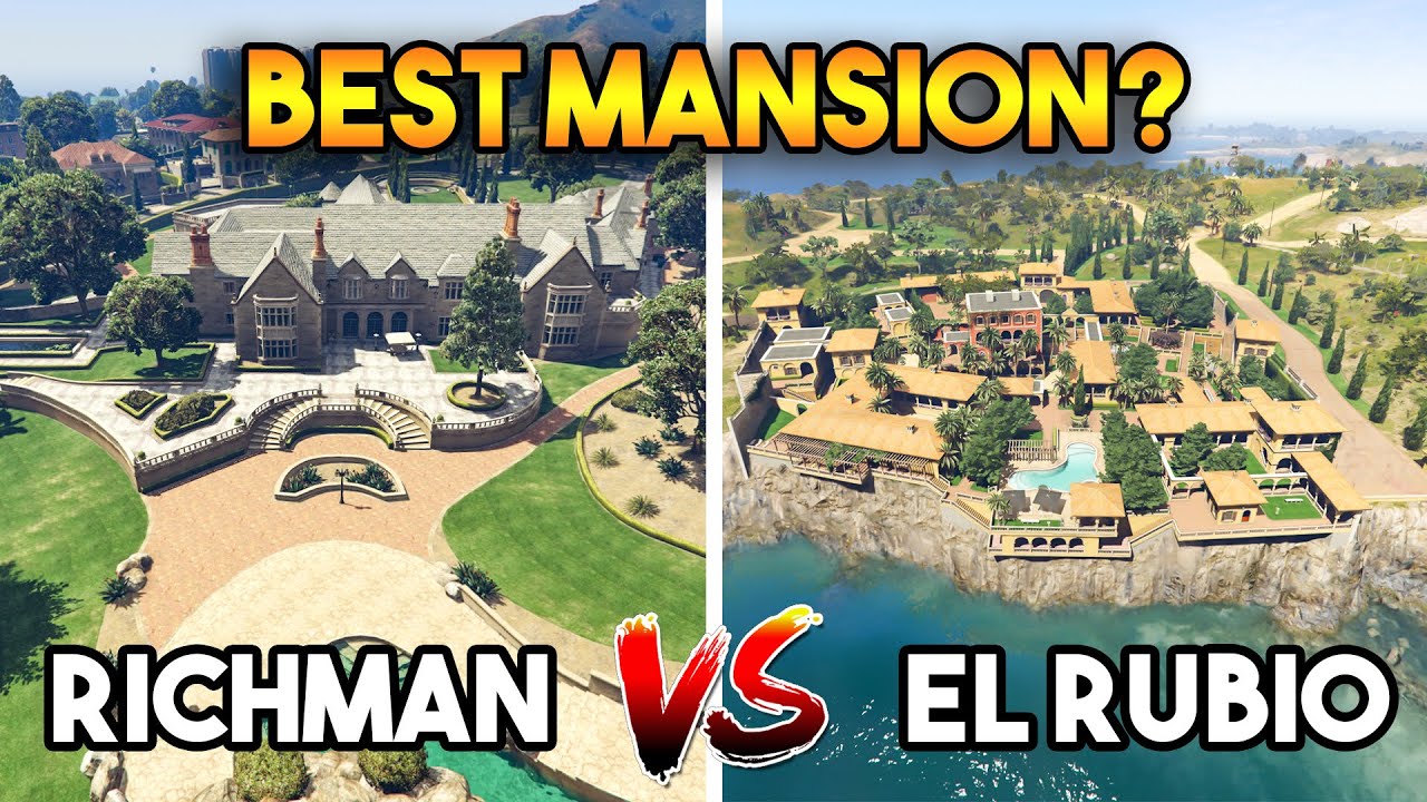 GTA 5 : RICHMAN MANSION VS EL RUBIO MANSION (WHICH IS BEST MANSION?)