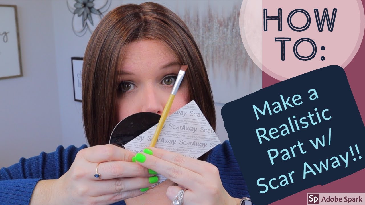 How To:  Make a Realistic Part for Wigs with Scar Away