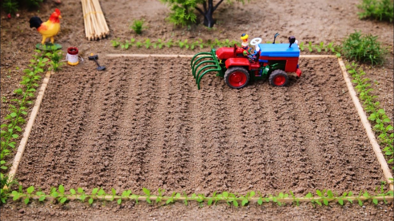 Diy mini tractor•°To plow the field  ttactor•°since project•° Ploughshare