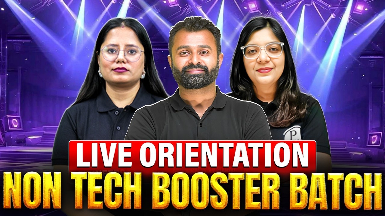 Live Orientation: Non Tech Booster 2.0 Batch For SSC JE | RRB JE | DDA JE | NHPC JE