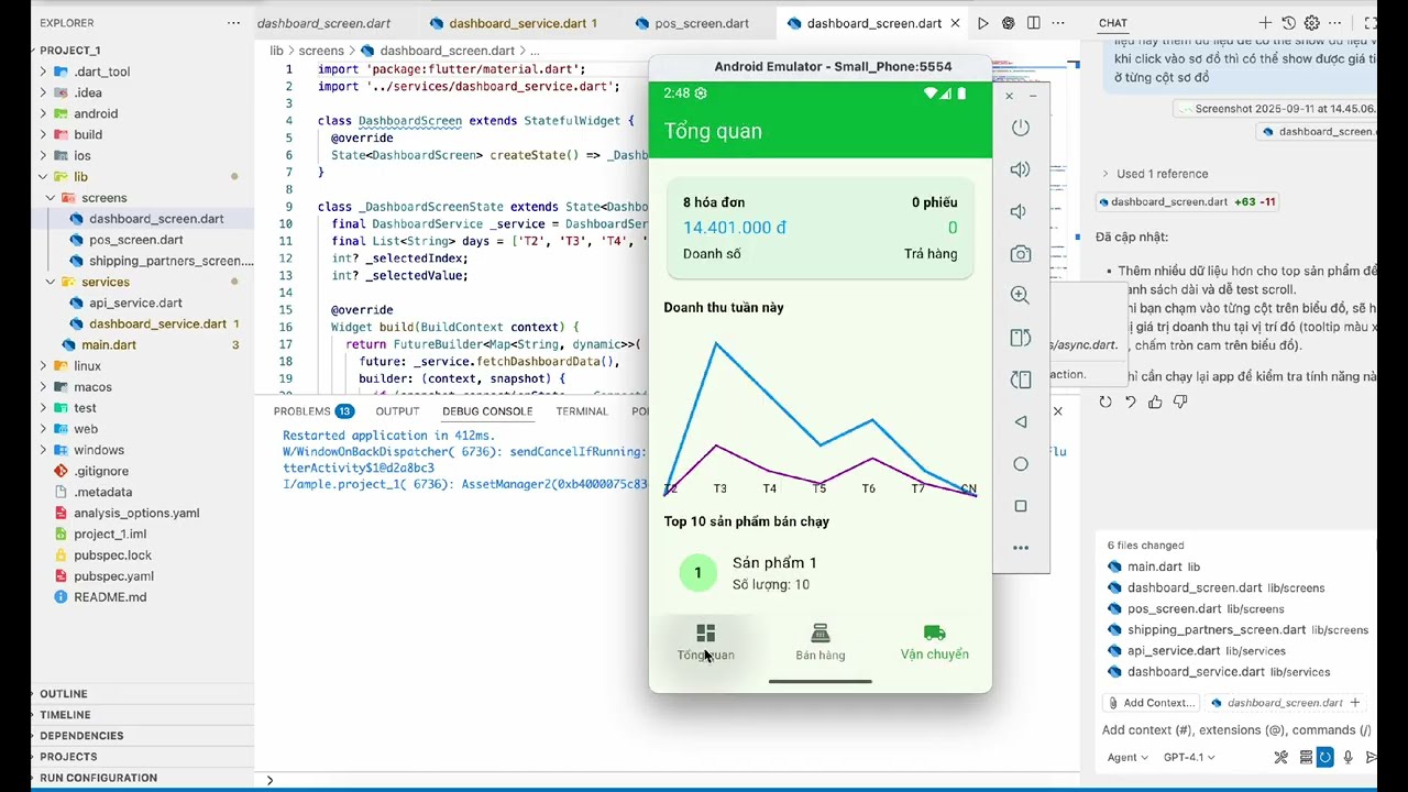 Xây Dựng App Bán Hàng Bằng Flutter | Code Với AI Agent (Copilot + Viber Coding)