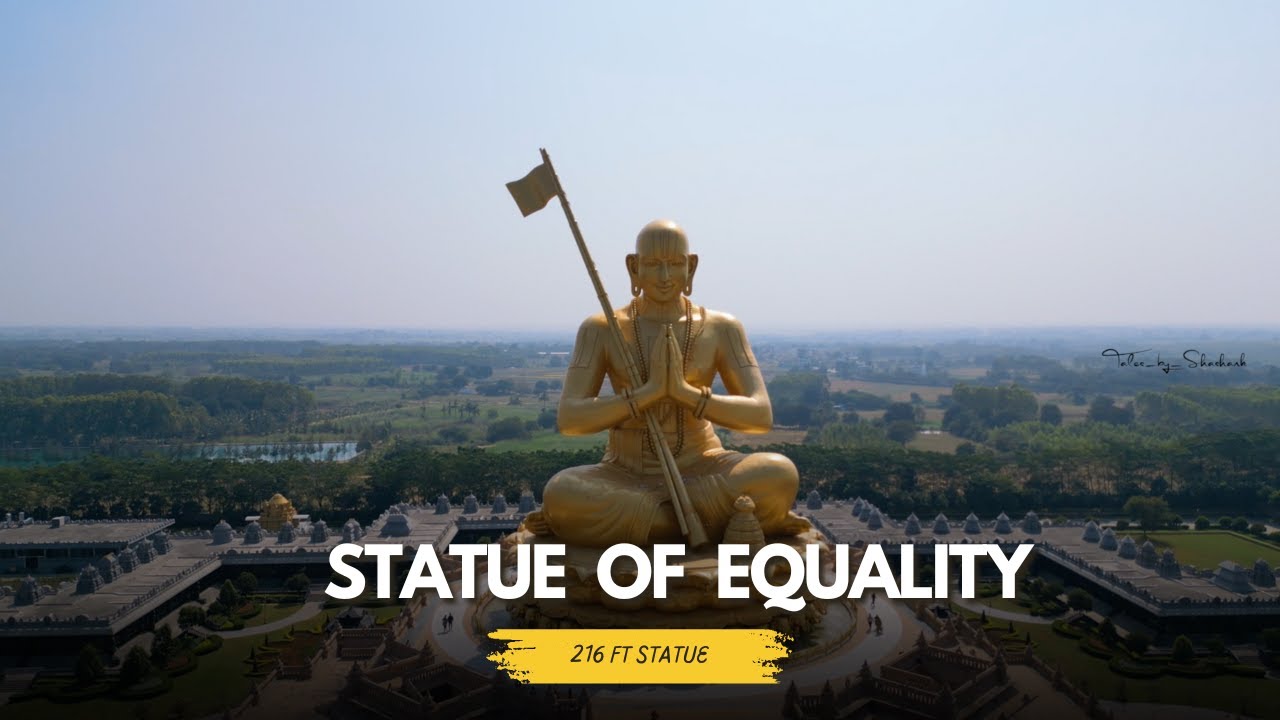 Statue of Equality  | 216ft Ramanuja Statue | Stunning Drone View 4K