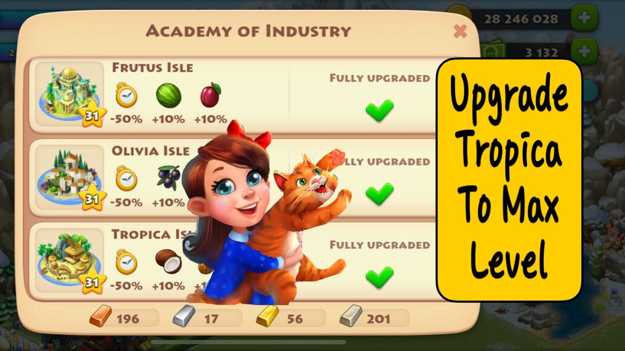 Township Upgrade Tropical Island to Max Level | gameplay TU