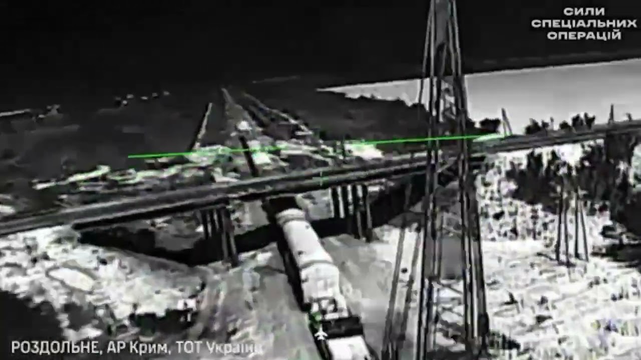 Ukraine's Military Says Key Rail Bridge in Crimean Canal Destroyed