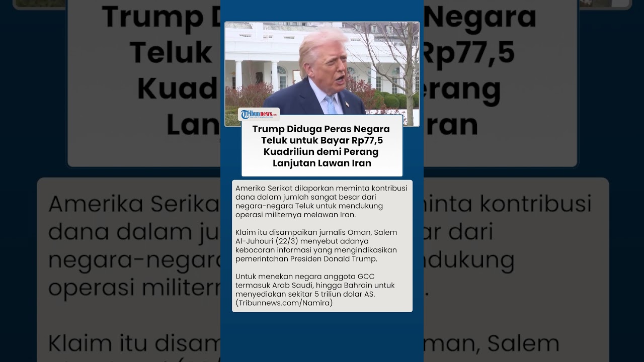 AS Disebut Minta Kontribusi Fantastis ke Negara Teluk demi Operasi Militer Hadapi Iran