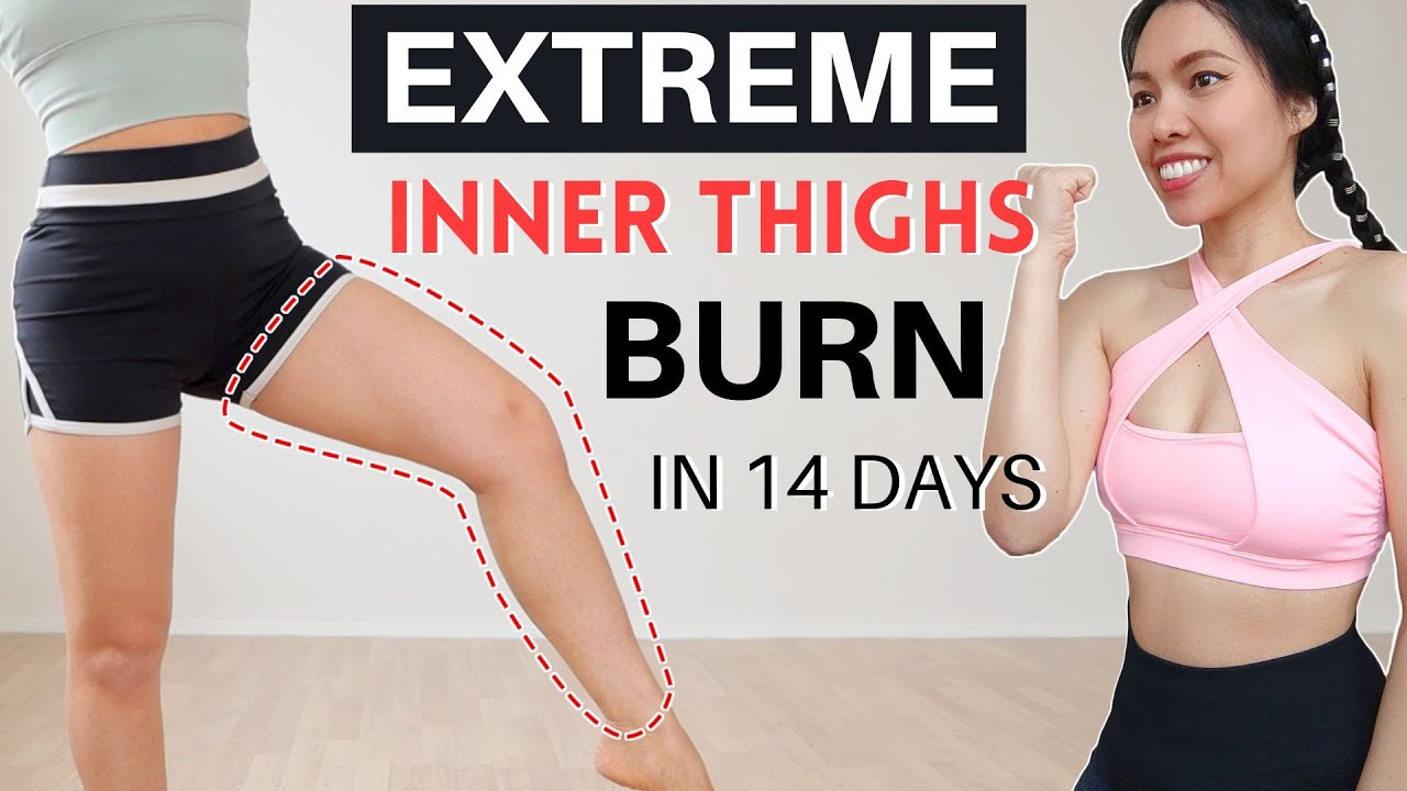 SLIMMER INNER + OUTER THIGHS IN 14 DAYS extreme burn🔥 low impact, no jumping | Hana Milly
