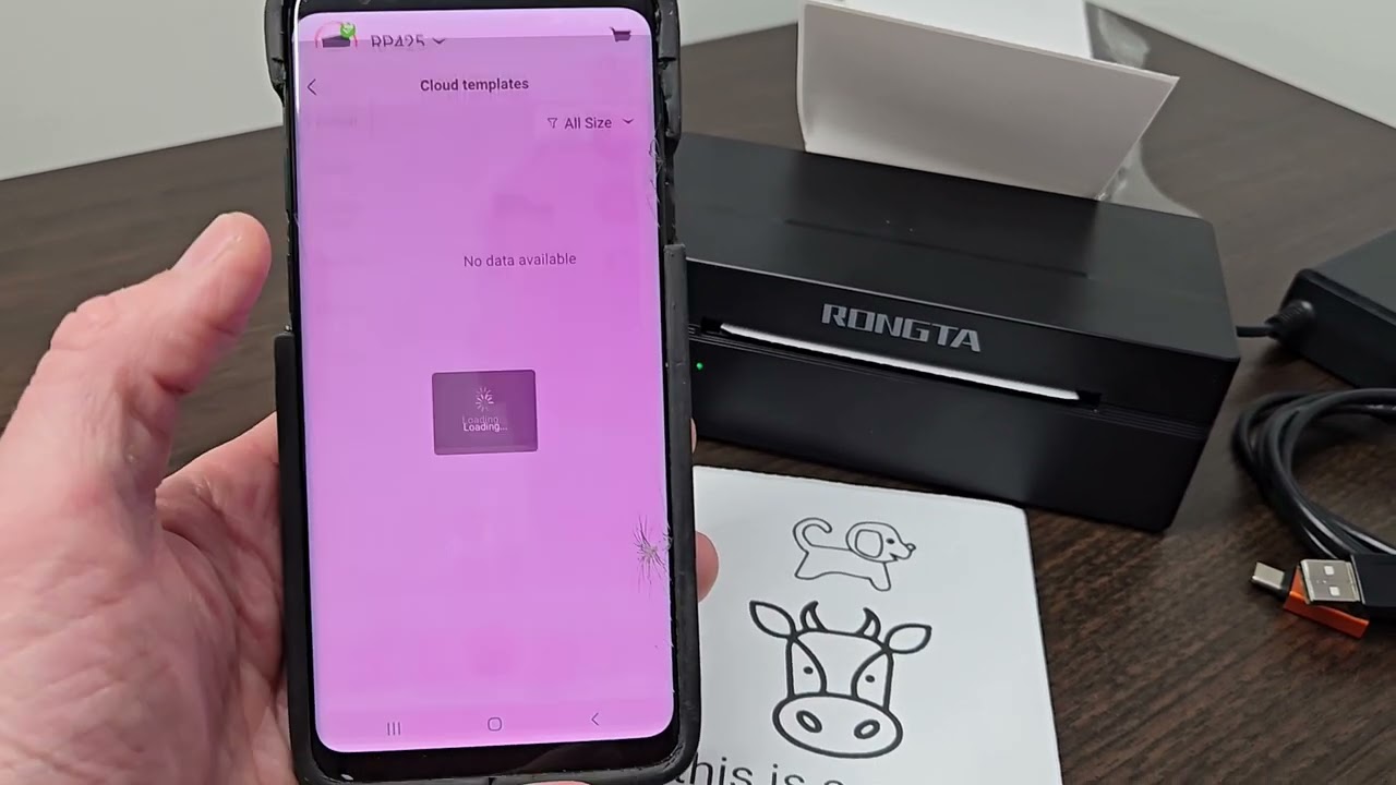 Testing out the RLabel Mobile App with the RONGTA RP425 Thermal Label Printer