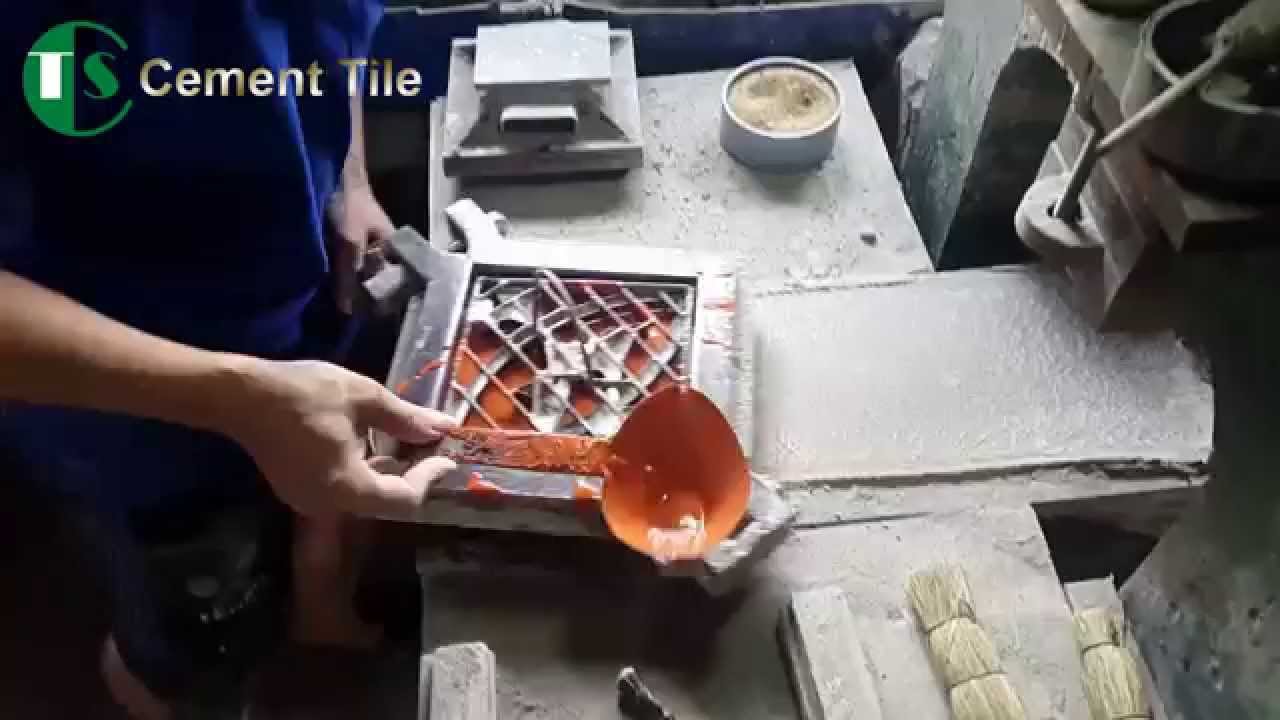 How to made encaustic cement tiles ?
