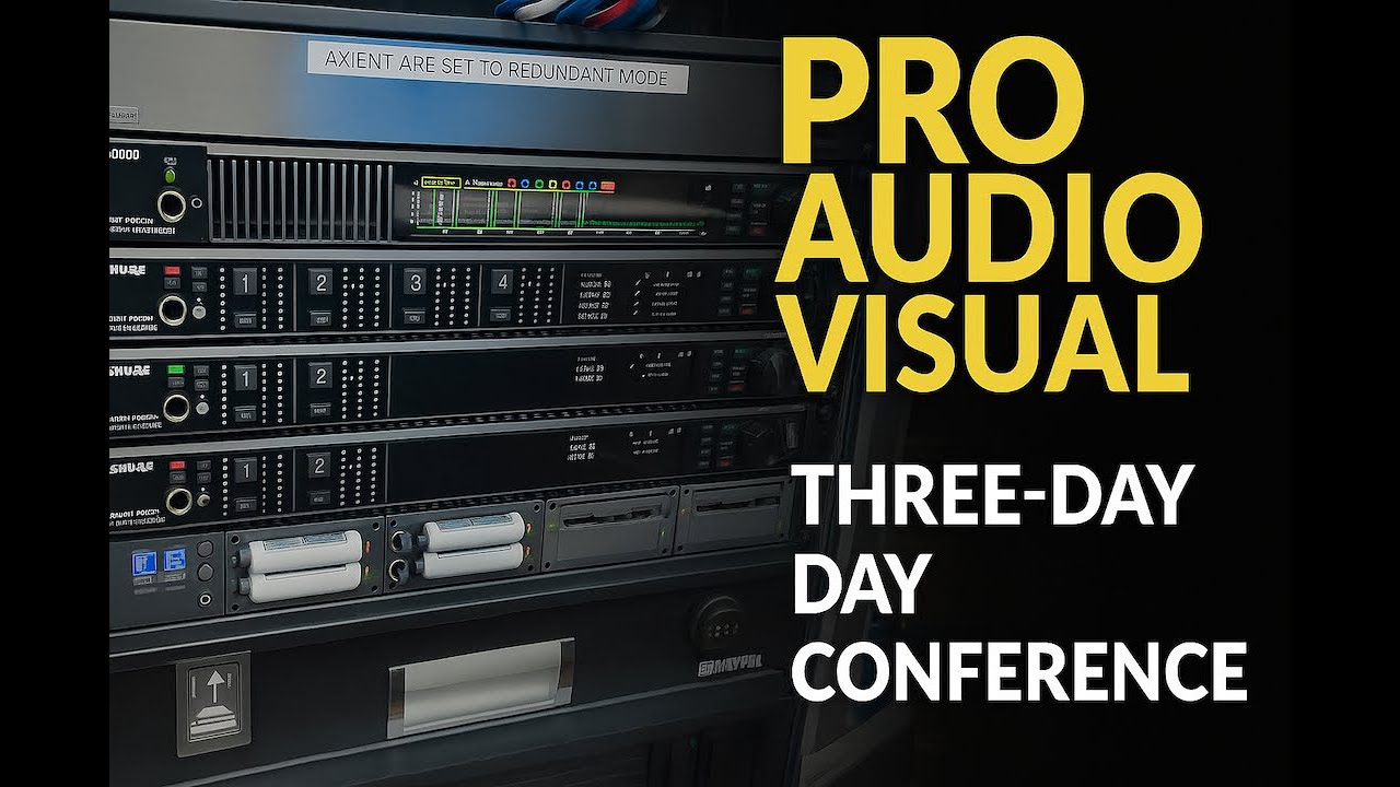 📡 Behind the Scenes: Pro AV Setup for 3-Day Corporate Conference #AxientDigital #YamahaDM7