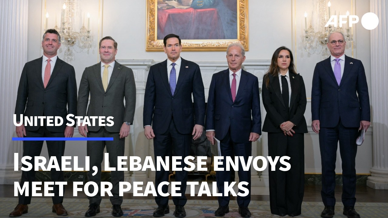 Rubio hosts Israeli, Lebanese envoys for first direct talks in decades | AFP