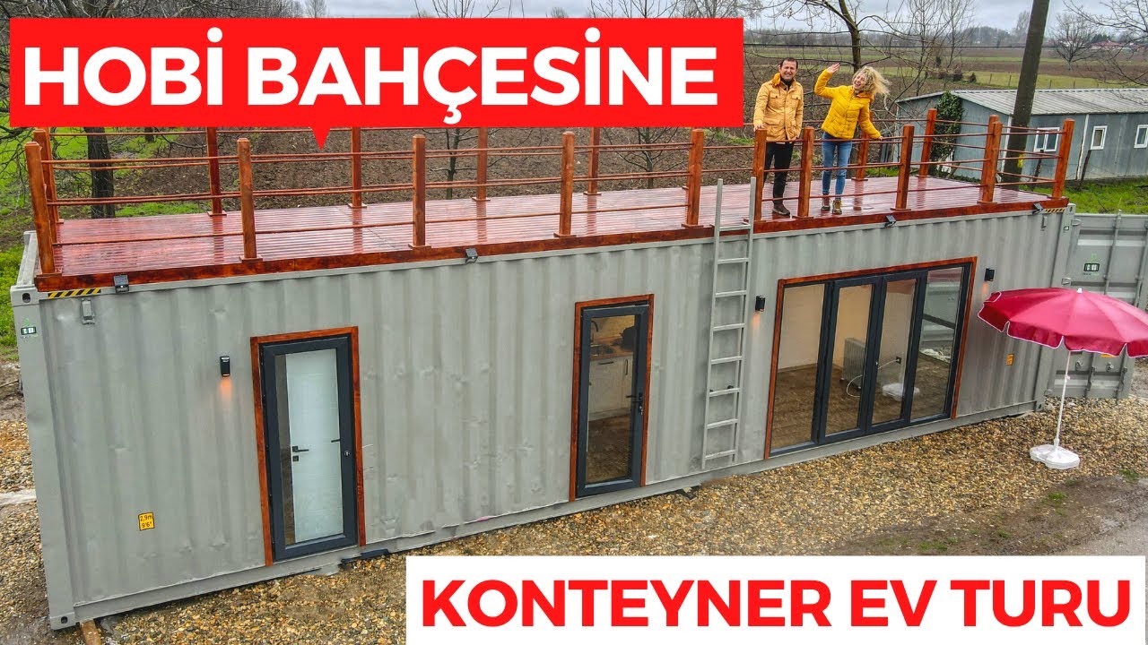 Modern KONTEYNER EV Yaşamı | Hobi Bahçesi İçin 30 m² Tiny House Turu