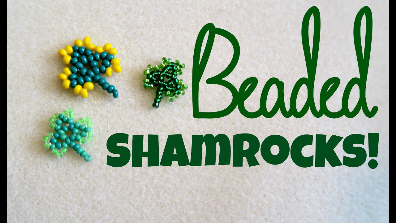 DIY Bead Shamrock St Patrick's Day // Bead Weaving // ¦ The Corner of Craft