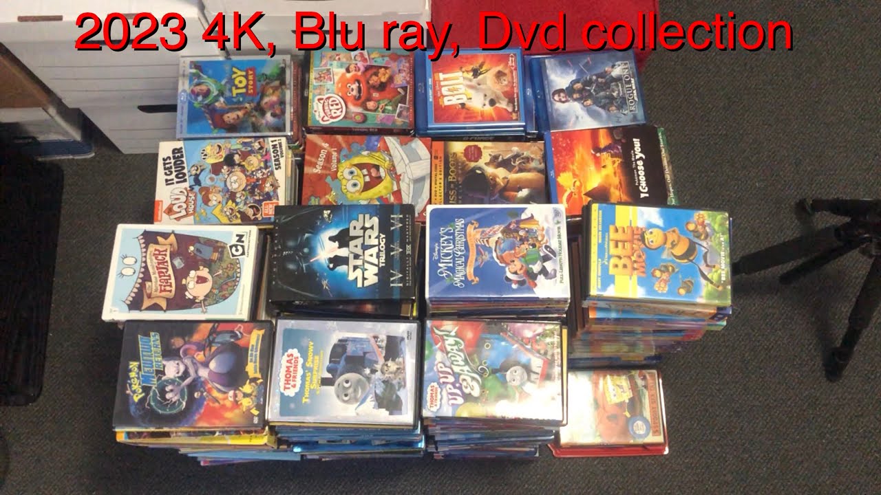 2023 4K, Blu ray, Dvd collection