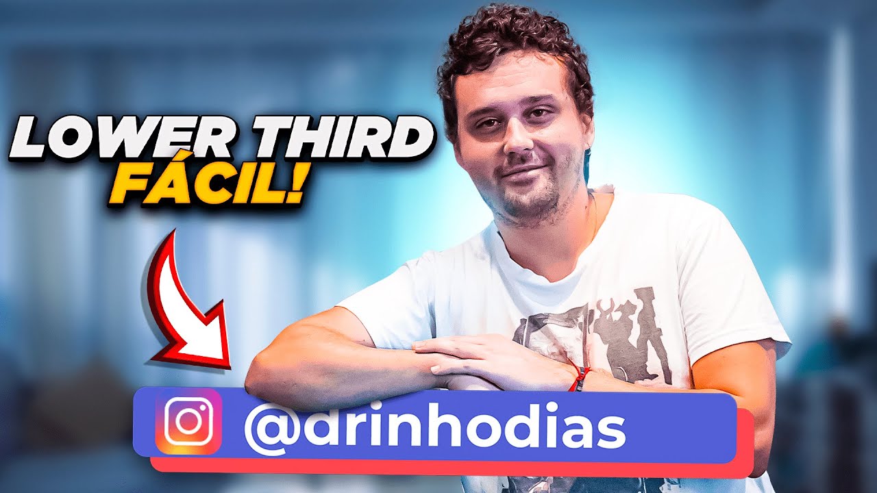 LOWER THIRD simples para REDES SOCIAIS no DaVinci Resolve | Tutorial