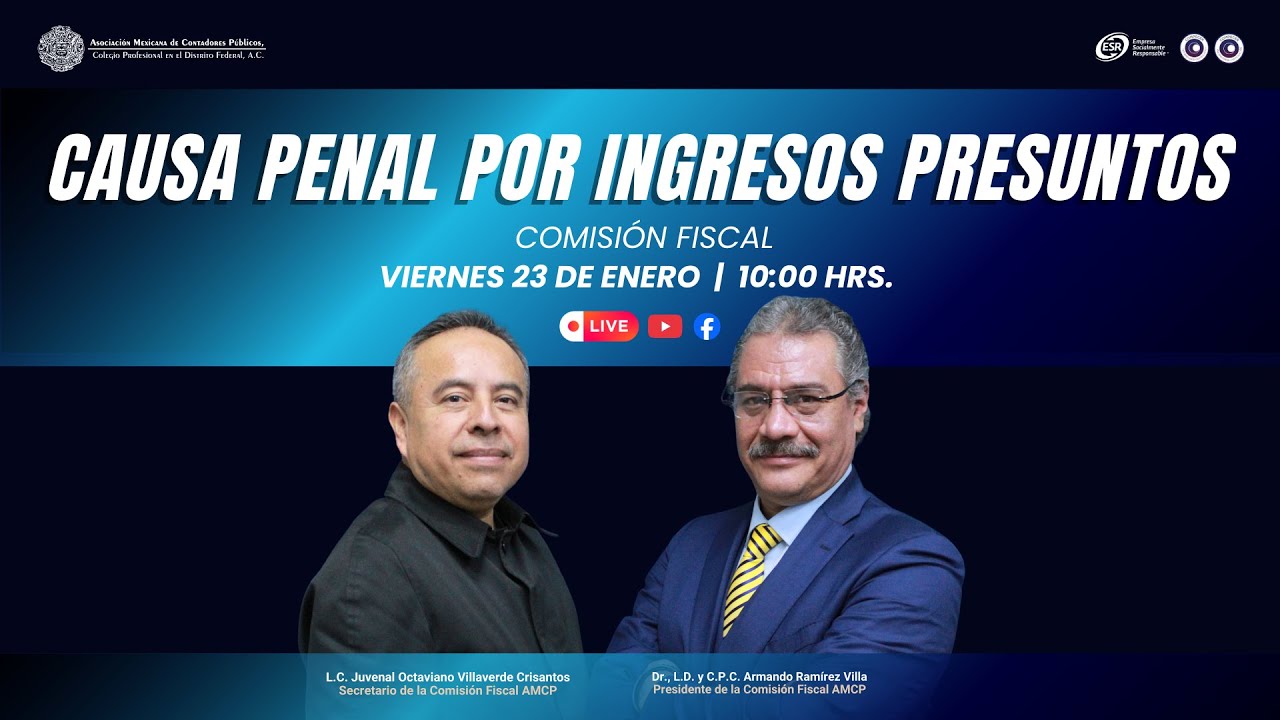 Causa penal por ingresos presuntos