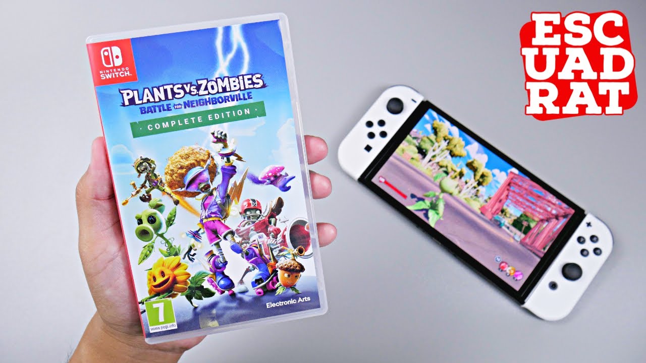 Plants vs Zombies: Battle for Neighborville Nintendo Switch OLED (Россия) Геймплей и распаковка
