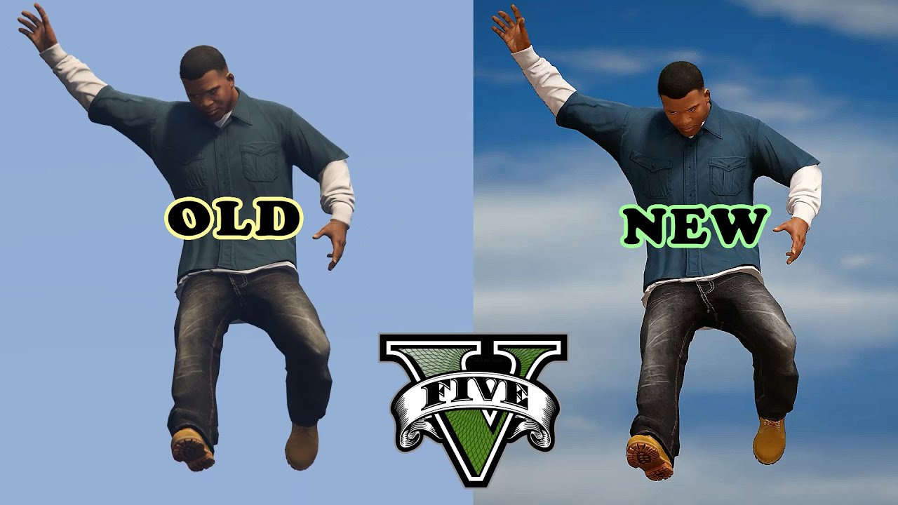 Fun Physics Grand Theft Auto 5 2013 vs 2022  GTA 5 Physics
