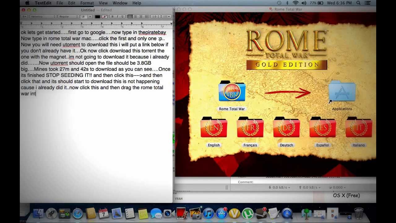 How to get rome total war for mac!!