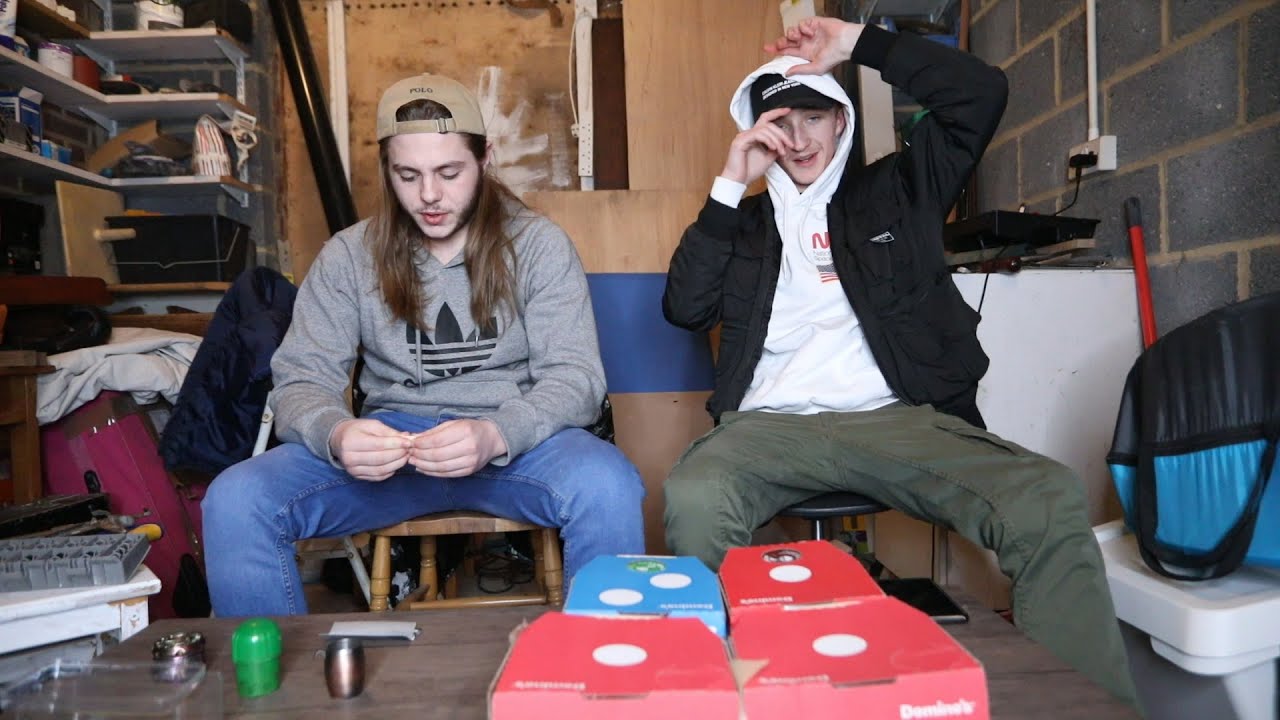 Domino's Pizza & Garage HOTBOX! (kinda)