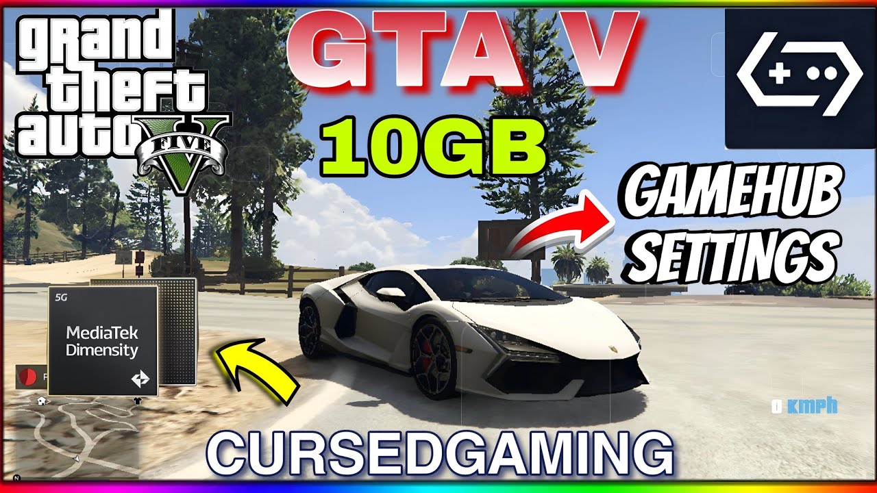GTA V ANDROID (10GB) 😍 | GAMEHUB EMULATOR SETTINGS 🔧 | MALI GPU 🔥 | POCO X7 PRO D8400U 😱