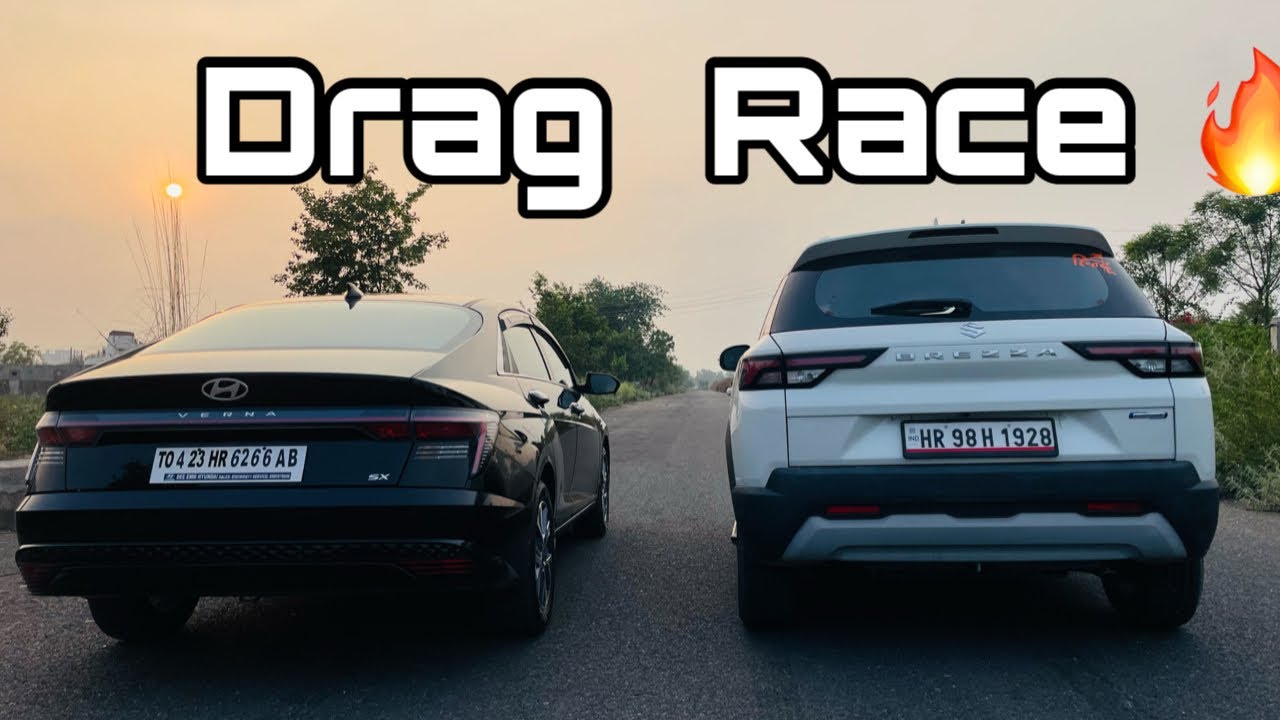 Who Will Win? Watch the New Verna vs New Brezza #DragRace Now!